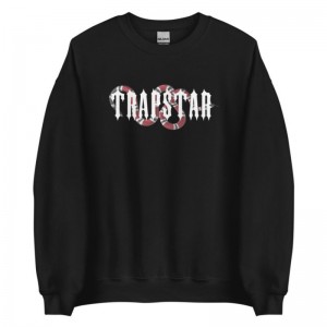 Snake Black Men's Trapstar Snake Sweatshirts USA | RY19-141