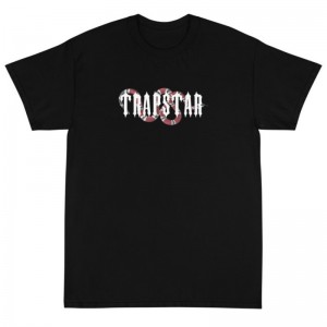 Snake Black Men's Trapstar Snake T Shirts USA | JF61-974