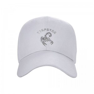 White Men's Trapstar Baseball black Cap Hats USA | MW98-408