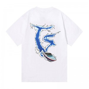 White Men's Trapstar Boat Graphic Tee T Shirts USA | SN00-361