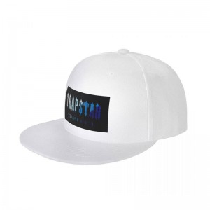 White Men's Trapstar Chenille Baseball Cap Hats USA | IH59-430