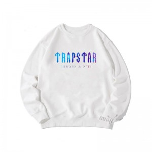 White Men's Trapstar Crewneck It's a Secret Sweatshirts USA | FS32-746