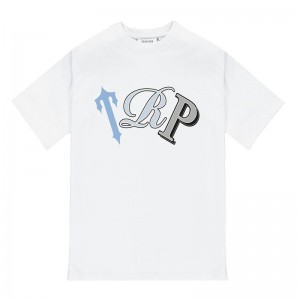 White Men's Trapstar Dave X T Shirts USA | OW63-134