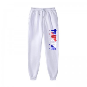 White Men's Trapstar Fleece London Shining Pants USA | GU15-290