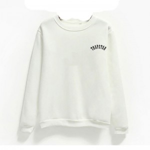 White Men's Trapstar Logo Sweatshirts USA | KL21-672