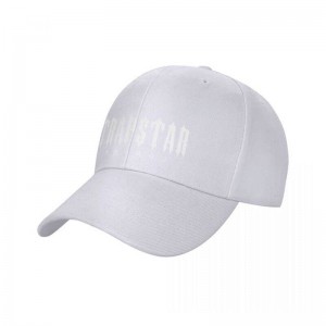 White Men's Trapstar London Baseball Caps Hats USA | IW31-020