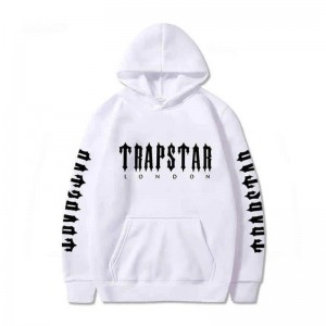 White Men's Trapstar London Galaxy City Hoodie USA | YR64-716