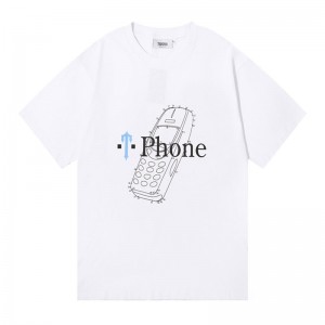 White Men's Trapstar Paint Splatter Phone T Shirts USA | RA53-085