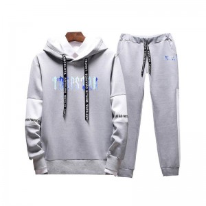 White Men's Trapstar Revolution Chenille Decoded Hooded Tracksuit USA | KE89-431