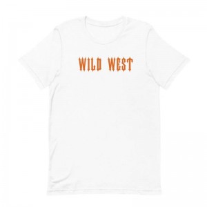 White Men's Trapstar Wild West T Shirts USA | BB27-091