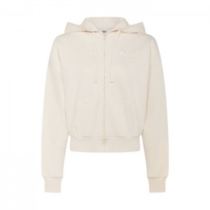 White Women's Trapstar TS-Star Zip Up Track Top USA | KZ43-789