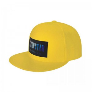 Yellow Men's Trapstar Chenille Baseball Cap Hats USA | EC34-749