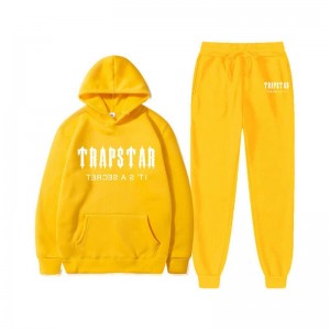 Yellow Men's Trapstar Chenille Decoded Hooded Tracksuit USA | ND18-503