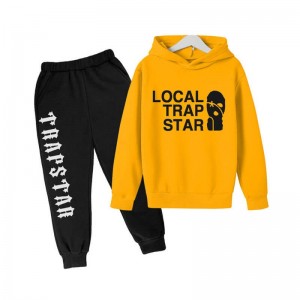 Yellow Men's Trapstar Local Face Smile Tracksuit USA | AW63-624