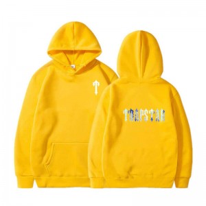 Yellow Men's Trapstar T Pattern Hoodie USA | MO01-891