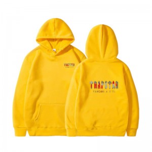 Yellow Men's Trapstar Wild West Its a Secret Hoodie USA | SY60-149