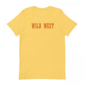 Yellow Men's Trapstar Wild West T Shirts USA | MP69-102