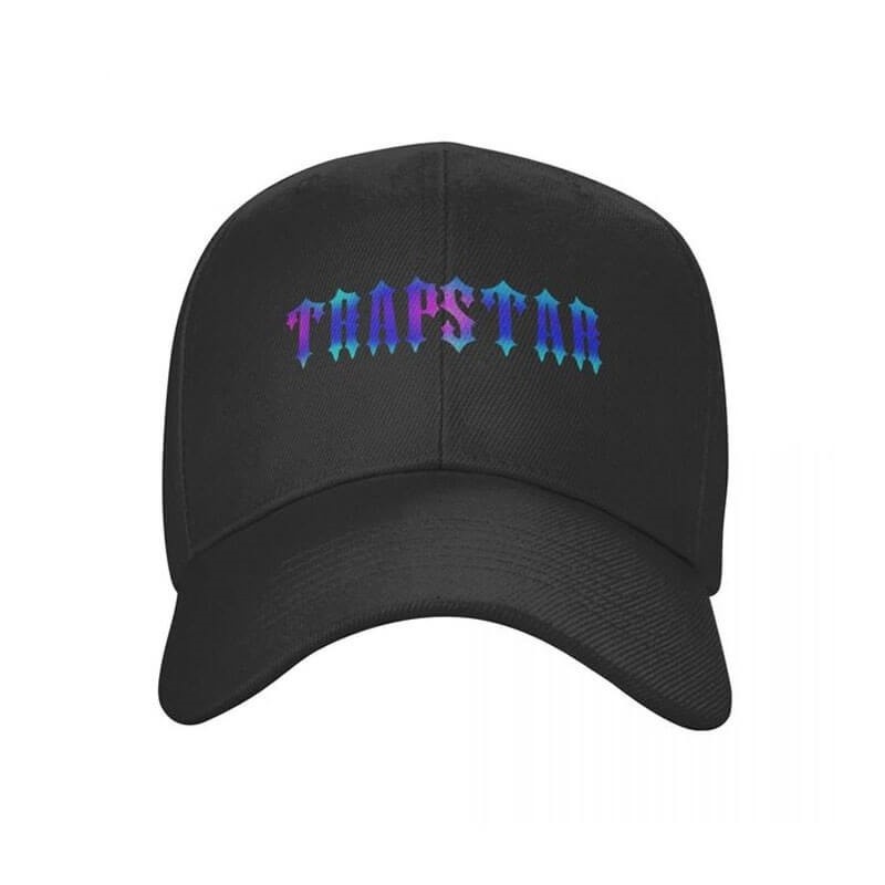 Black Men\'s Trapstar Black Cap Hats USA | AR42-672