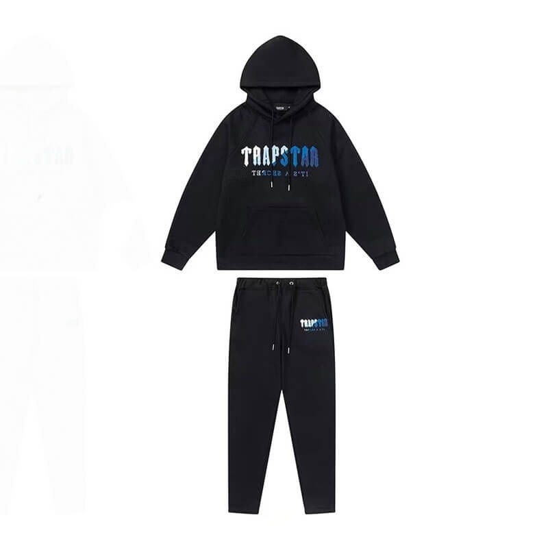 Black Men\'s Trapstar Black It’s A Secret Tracksuit USA | RR29-562