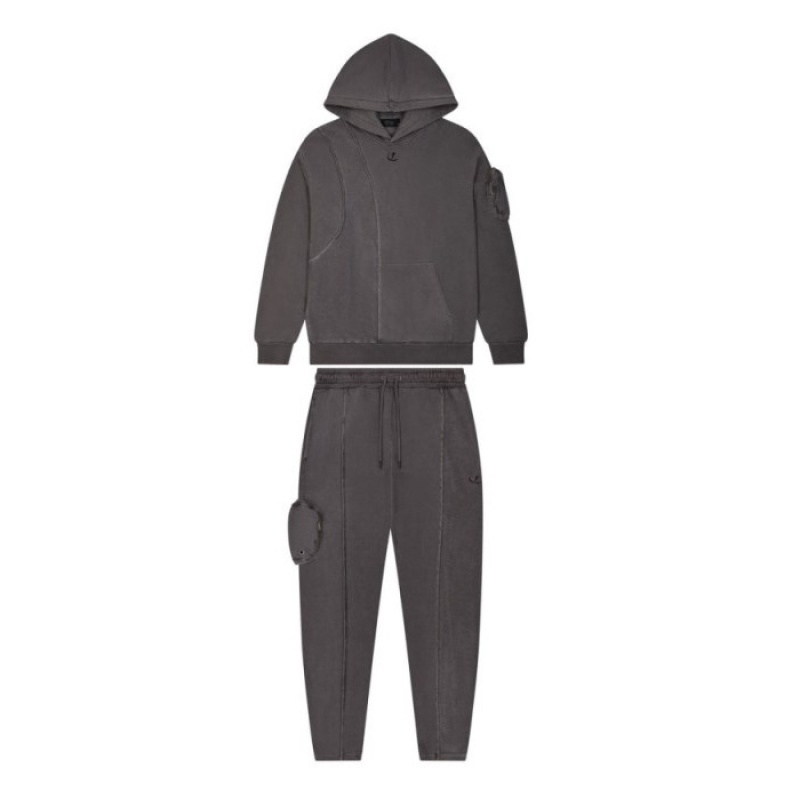 Black Men's Trapstar Construct Hyperdrive Hoodie Tracksuit USA | ZF93-213