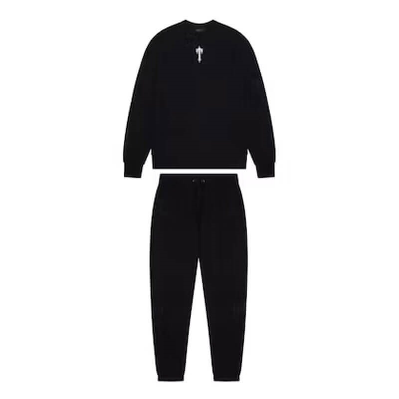 Black Men\'s Trapstar Crewneck Irongate T Sweatshirt Tracksuit USA | RL68-823