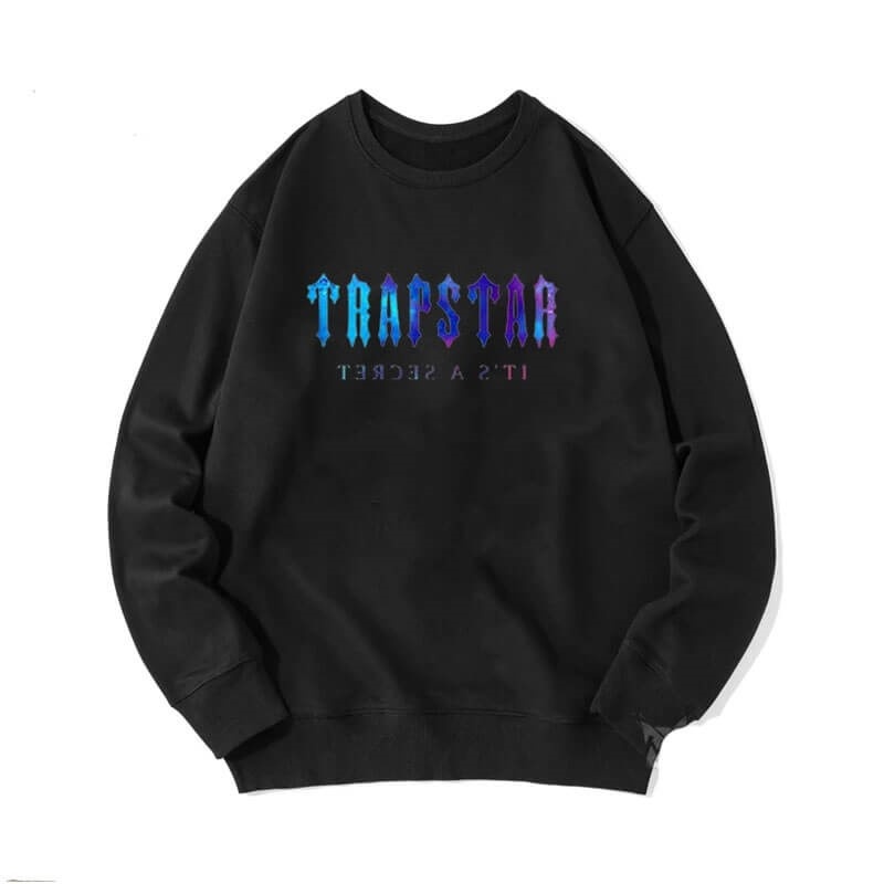 Black Men\'s Trapstar Crewneck It\'s a Secret Sweatshirts USA | SD95-185