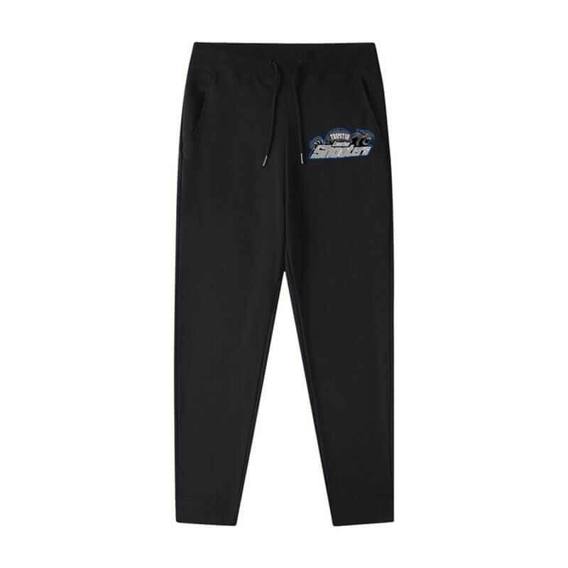 Black Men\'s Trapstar Fleece Shooter Pants USA | QW44-411