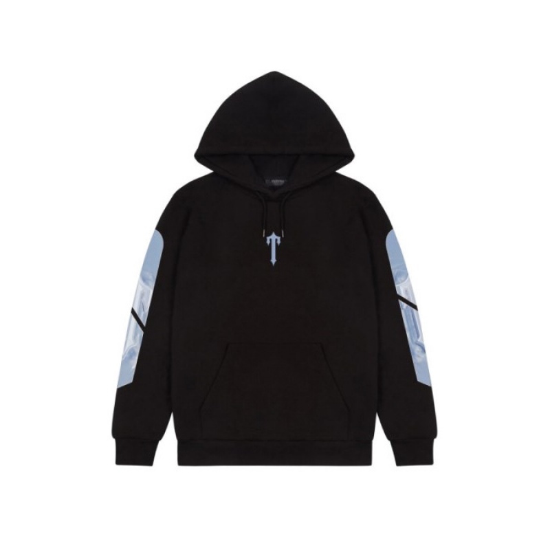 Black Men's Trapstar Freeze Art of War Hoodie USA | HA02-435