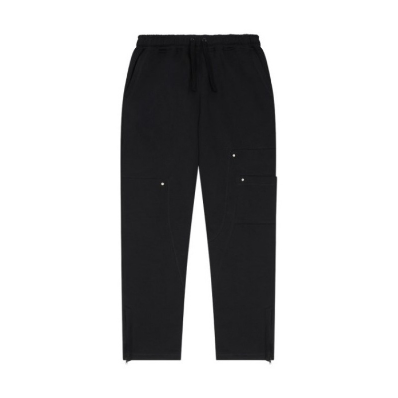 Black Men\'s Trapstar Hyperdrive Reinforced Rivet Joggers Pants USA | ND74-405