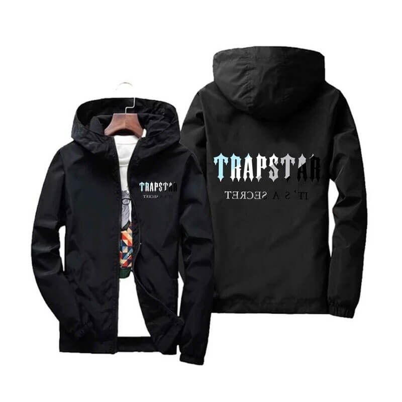 Black Men\'s Trapstar It\'s A Secret Hoodie USA | QR49-694