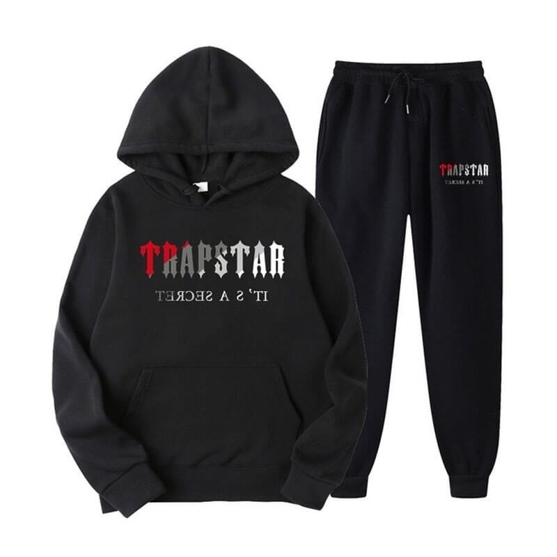 Black Men\'s Trapstar It\'s A Secret Set Tracksuit USA | FL26-487