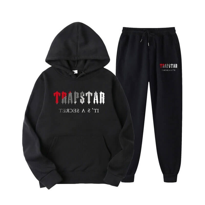 Black Men\'s Trapstar It\'s Secret Tracksuit USA | AO50-184