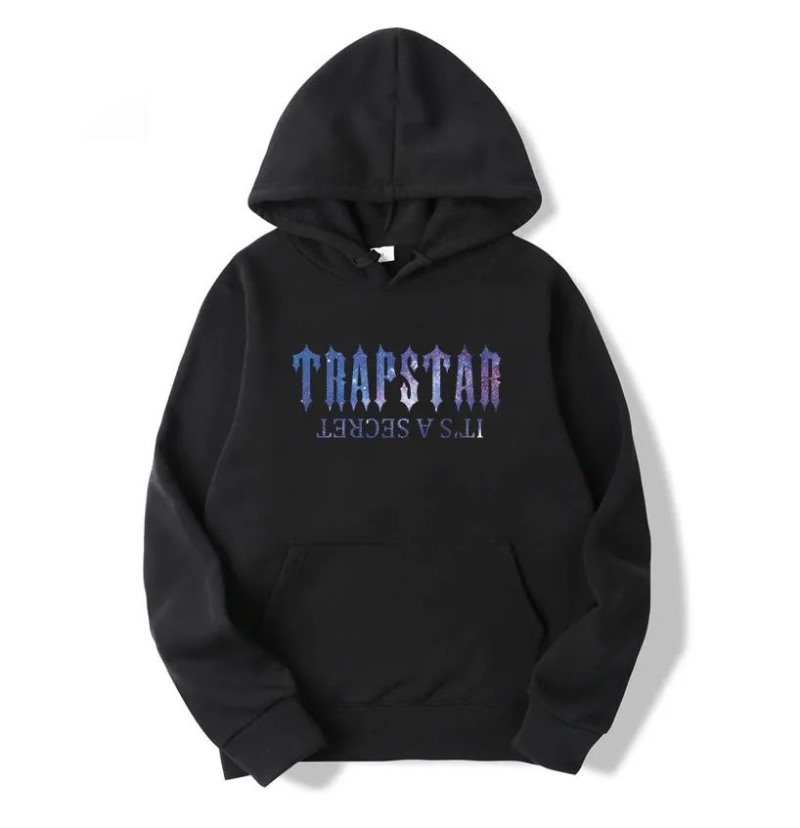 Black Men\'s Trapstar It\'s a Secret Galaxy Hoodie USA | CD03-782