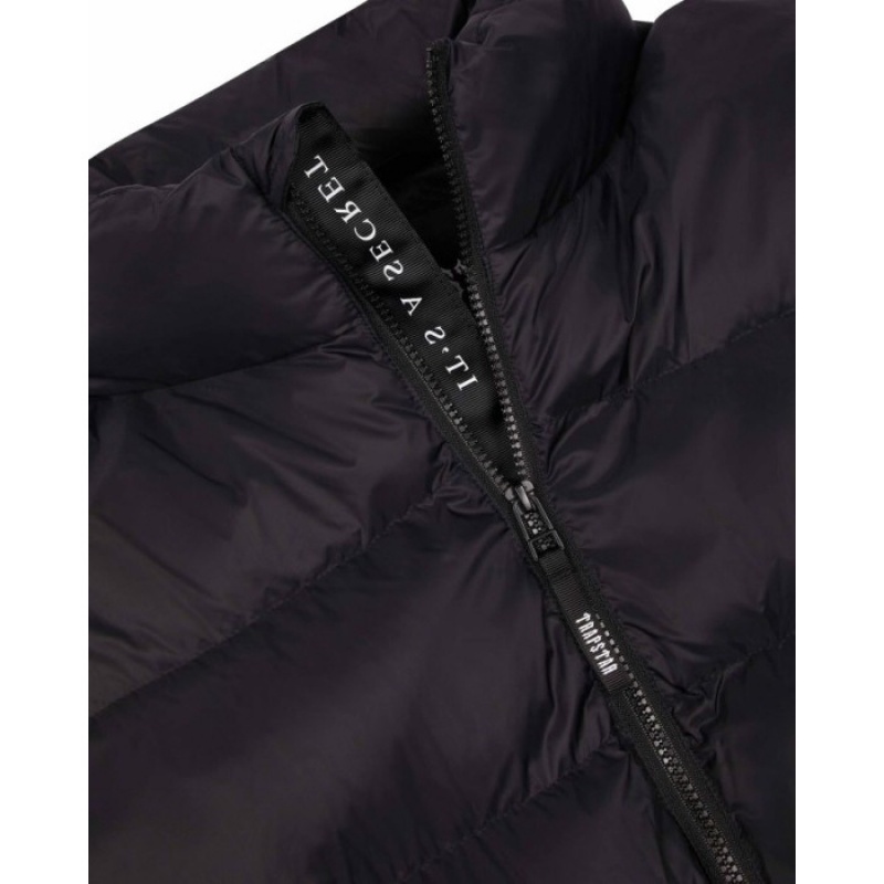 Black Men's Trapstar It's a Secret Puffer Outerwear USA | WM34-839