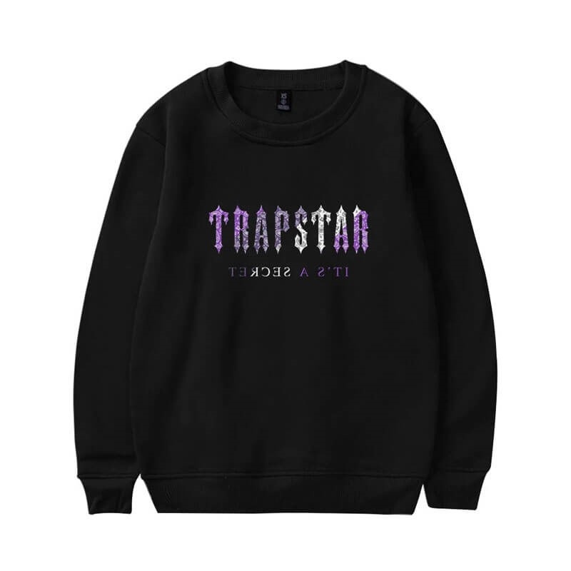 Black Men\'s Trapstar It\'s a Secret Shining Galaxy Sweatshirts USA | UR15-774