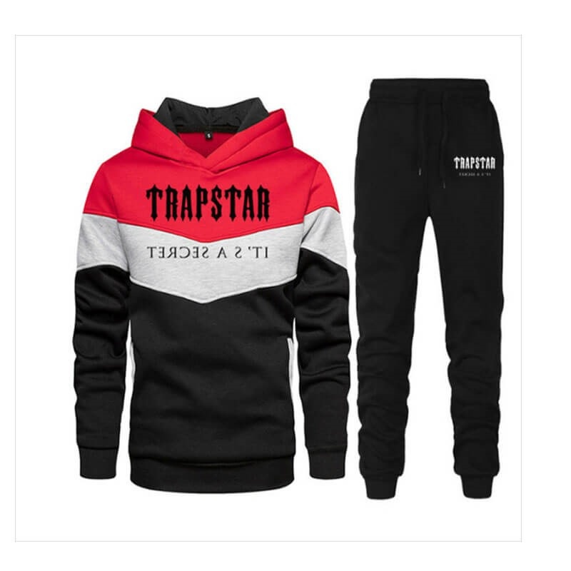 Black Men\'s Trapstar Jogging Suit Tracksuit USA | MA59-414