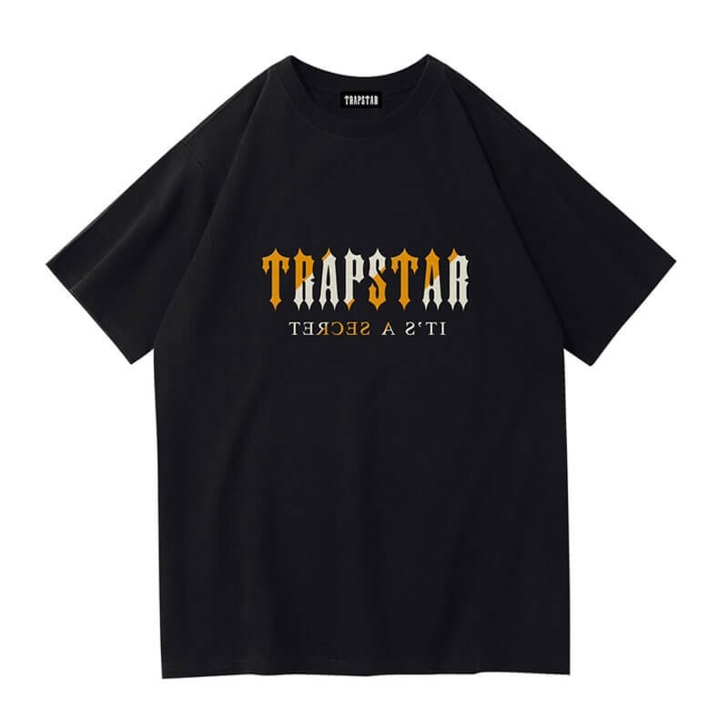 Black Men\'s Trapstar Shinning Galaxy its a Secret T Shirts USA | PE21-271