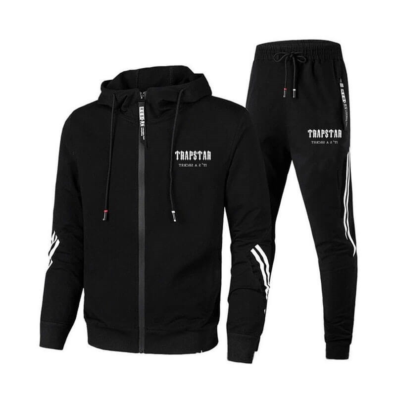 Black Men\'s Trapstar Sportswear Tracksuit USA | LK86-721