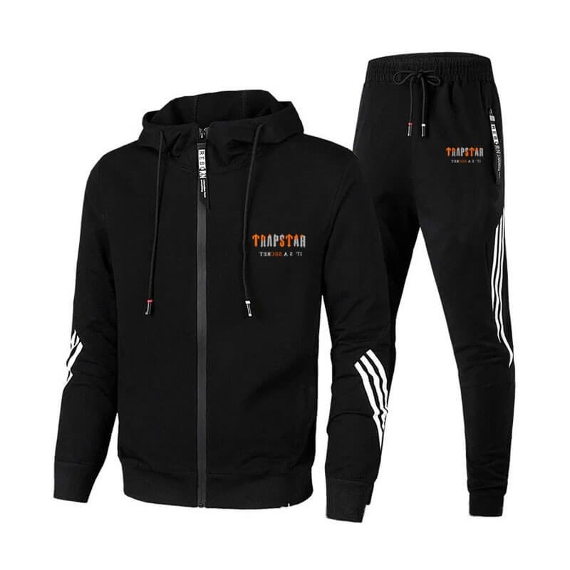 Black Men\'s Trapstar Sportswear Tracksuit USA | PX85-923