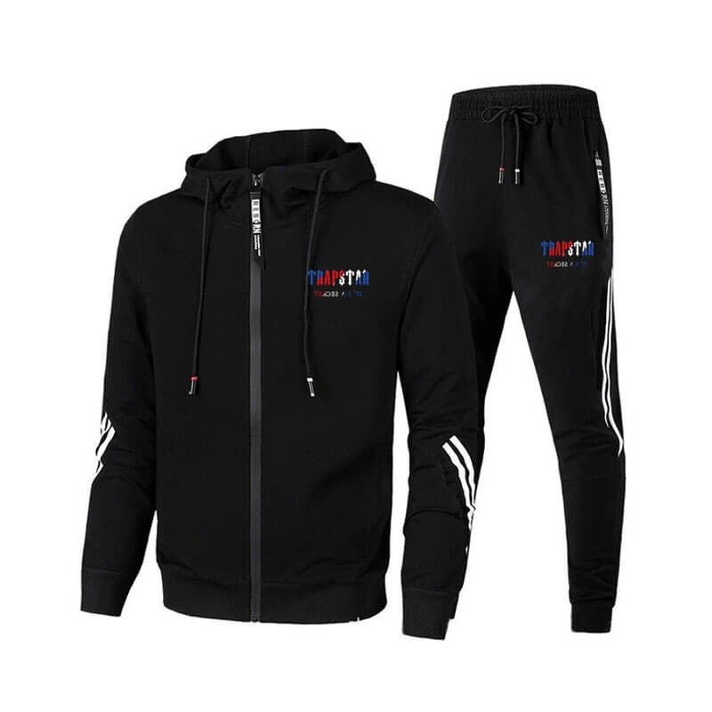 Black Men\'s Trapstar Sportwear Logo Tracksuit USA | PF56-171