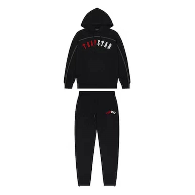 Black Men\'s Trapstar Warm Irongate Arch Chenille Tracksuit USA | OM33-394