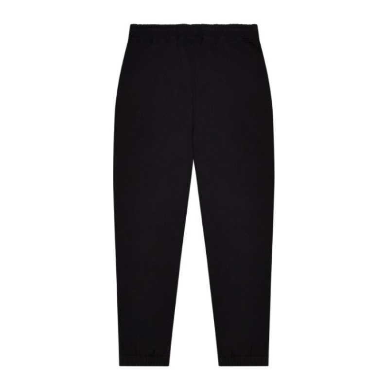 Black Men's Trapstar Wildcard Chenille Jogging Bottoms Pants USA | EA79-938