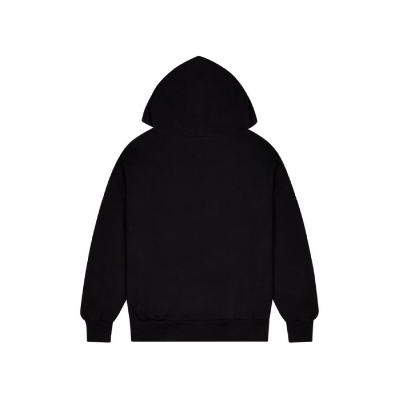 Black Men's Trapstar Wildcard Chenille Zip Hoodie Tracksuit USA | LF76-419