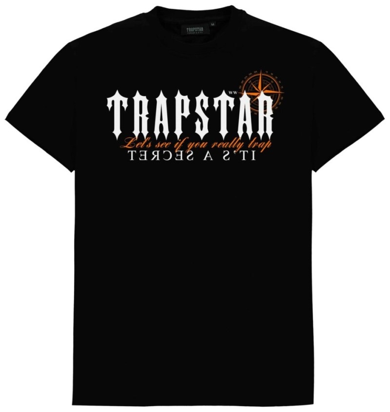 Black Men\'s Trapstar X Central C T Shirts USA | ZV87-718