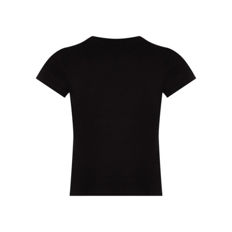 Black Women's Trapstar TS Baby Tee Top USA | UH84-565