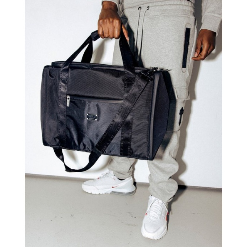 Black / Black Men's Trapstar 2 Pair Duffel Bags USA | UT52-118