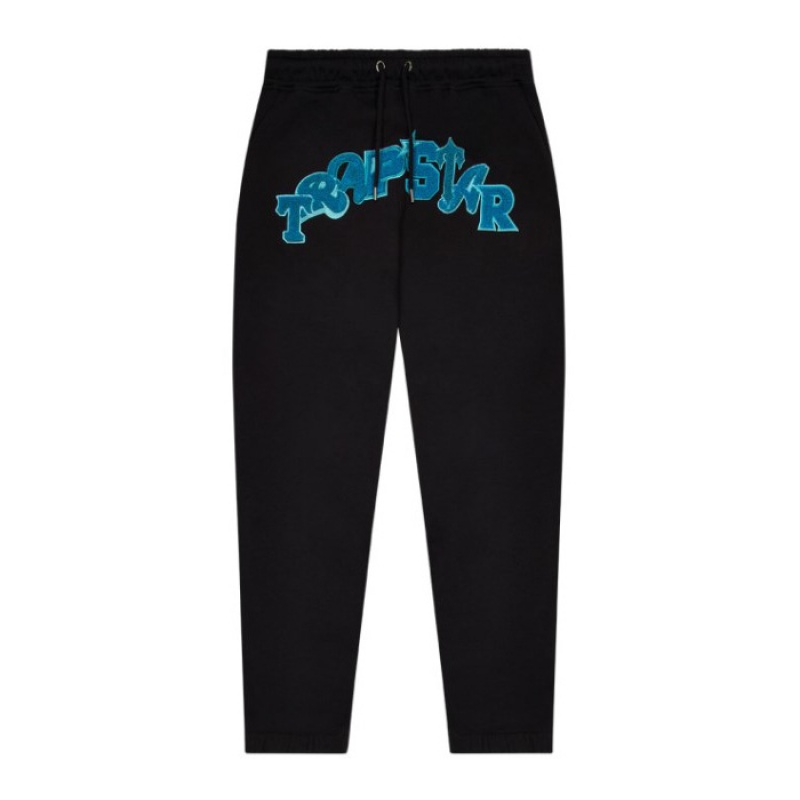 Black / Turquoise Men\'s Trapstar Wildcard Jogging Bottoms Tracksuit USA | OD29-283