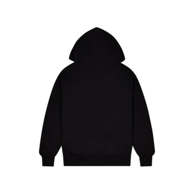 Black / Turquoise Men's Trapstar Wildcard Chenille Hoodie USA | NX03-813