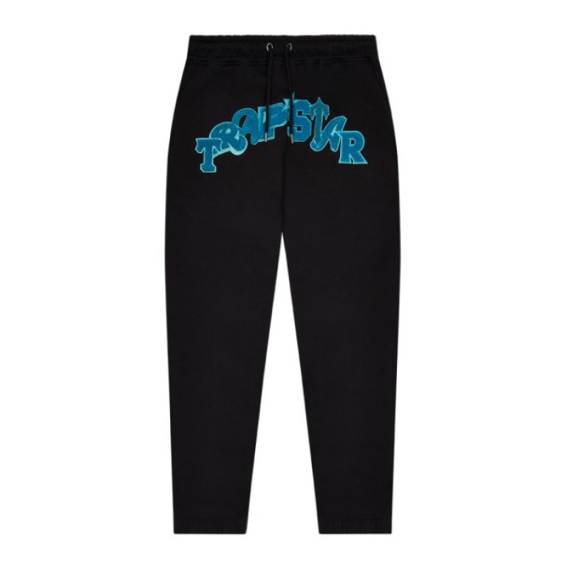 Black / Turquoise Men\'s Trapstar Wildcard Jogging Bottoms Pants USA | QH01-521