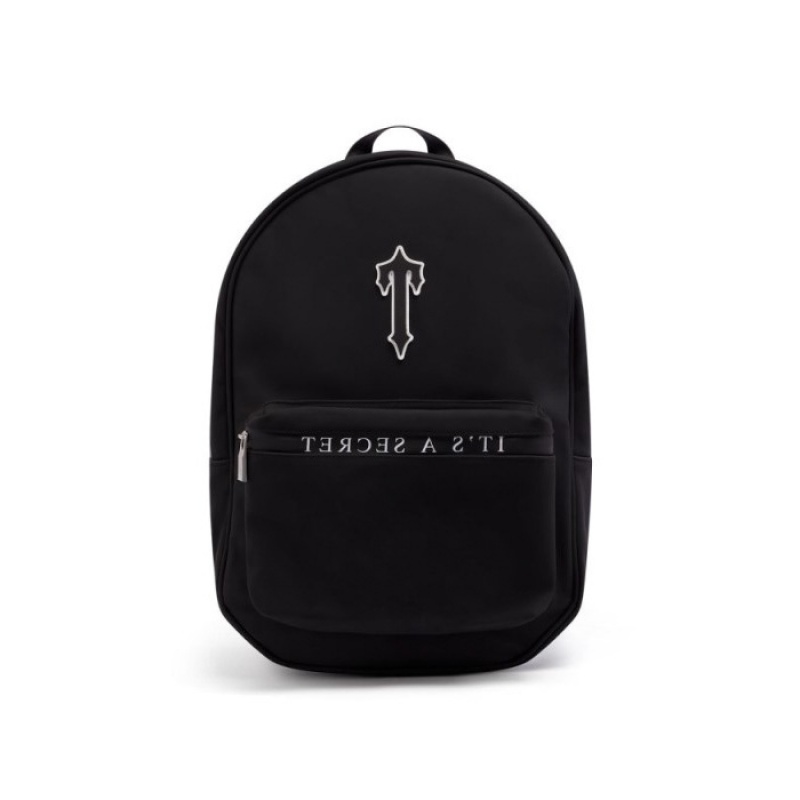 Black / White Men\'s Trapstar It\'s A Secret Rucksack Bags USA | SG61-517